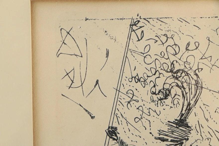Salvador Dali Restrike Etching on Paper "El Cid