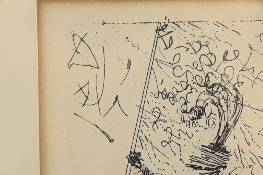 Salvador Dali Restrike Etching on Paper "El Cid