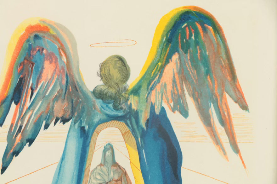 Salvador Dalí Wood Engraving on Paper "Purgatory Canto 33: Dante Purifié "