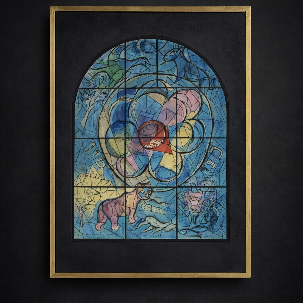Lithograph on Paper After Marc Chagall's "The Tribe of Benjamin"