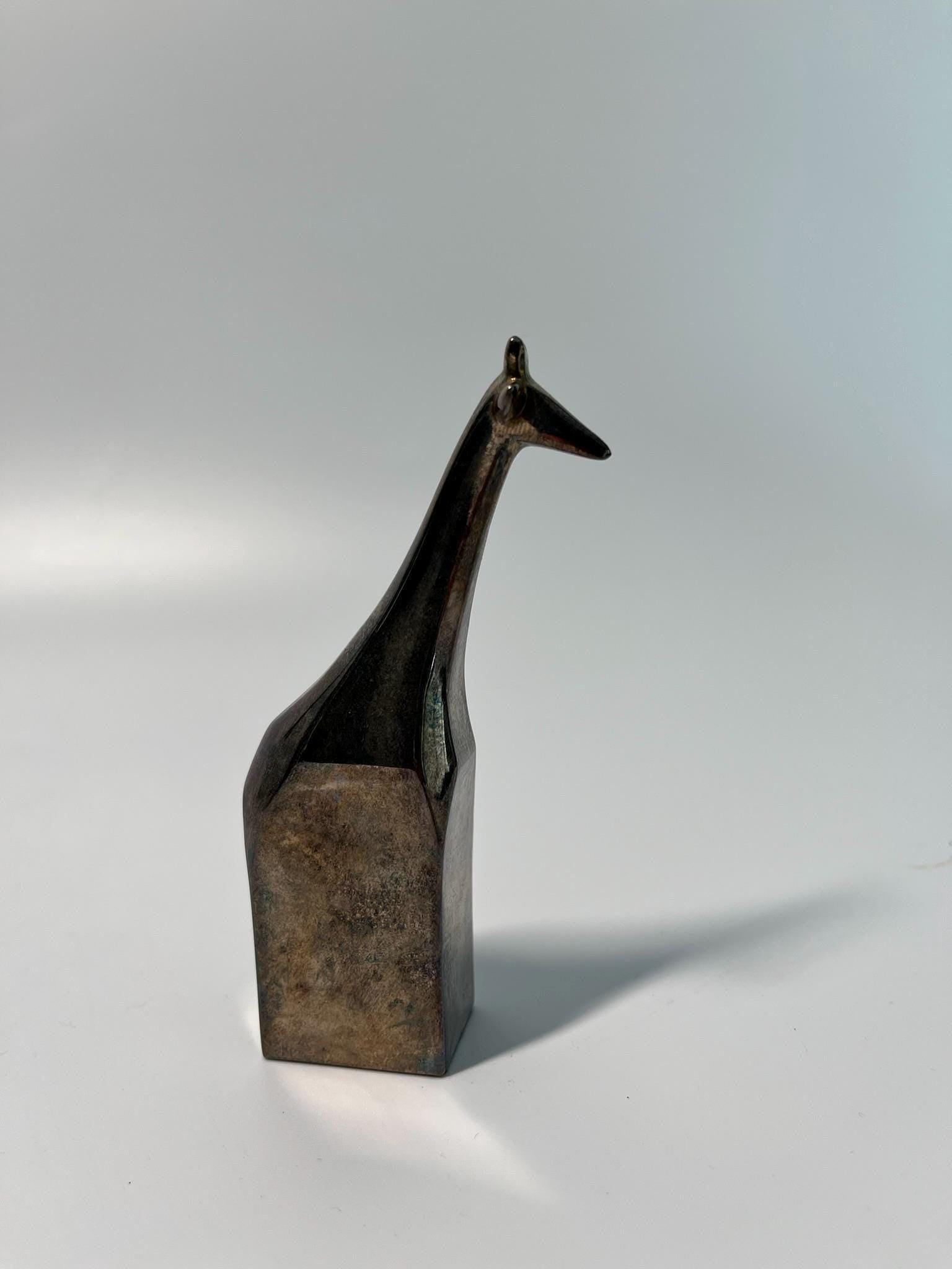 Vintage Dansk Designs Brass Giraffe Figurine Sculpture – Made in Japan