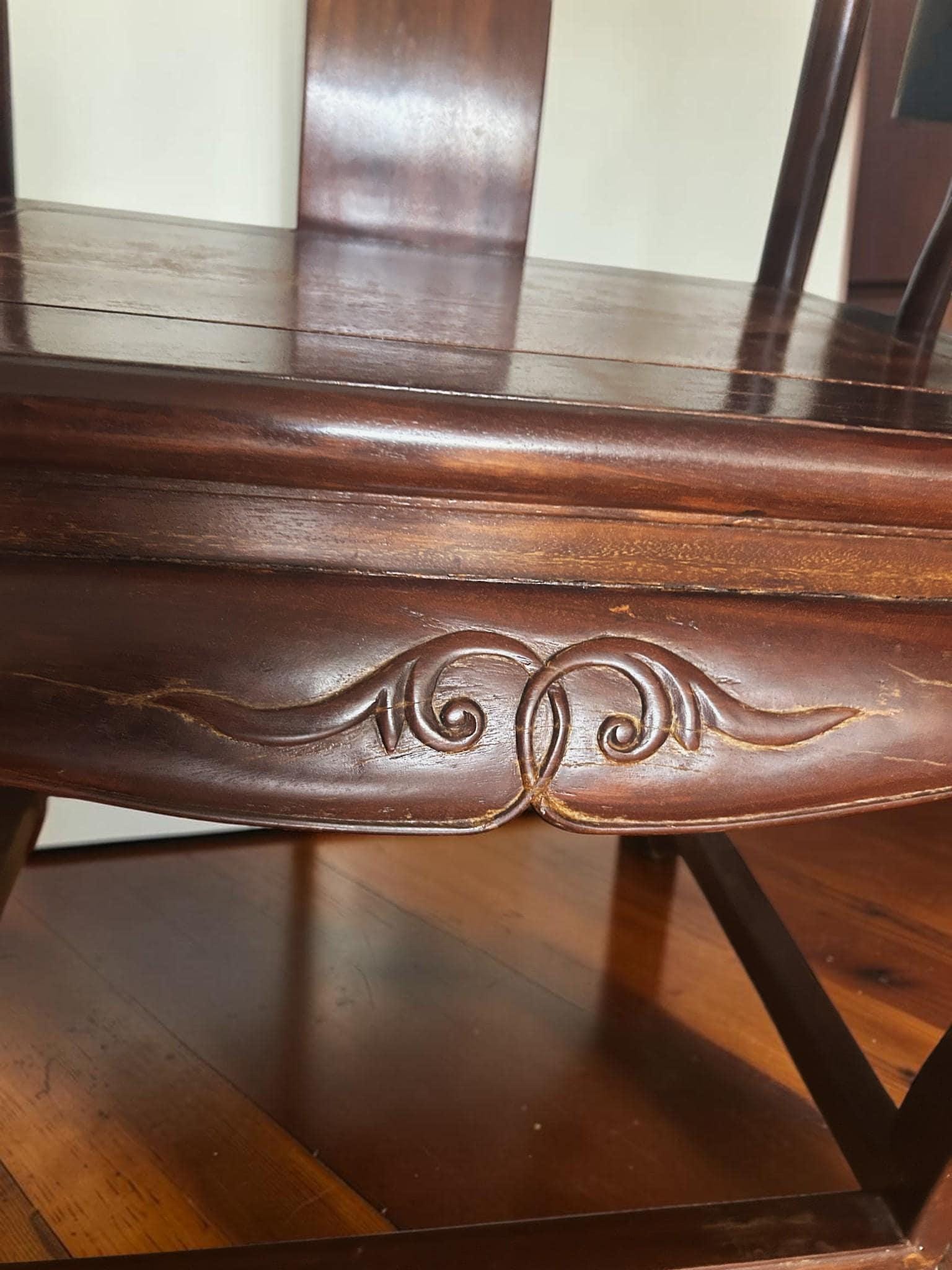 Pair of Chinese Ming Style Hardwood Horseshoe Armchairs | Oriental Accent Chairs | Asian Zen Seating