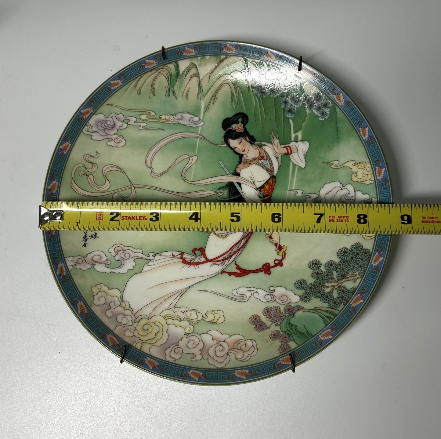 Vintage Imperial Jingdezhen Porcelain Decorative Plate | Chinese Beauty Maiden Plate | Hand-Painted Oriental Wall Display
