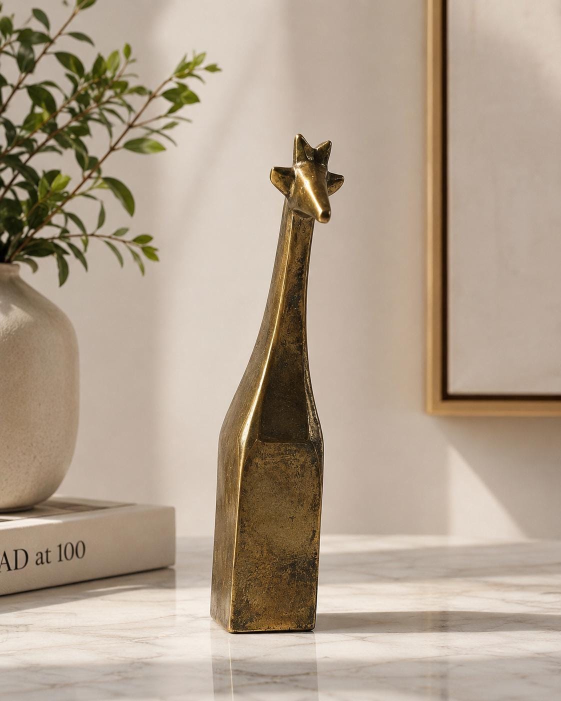 Vintage Dansk Designs Brass Giraffe Figurine Sculpture – Made in Japan