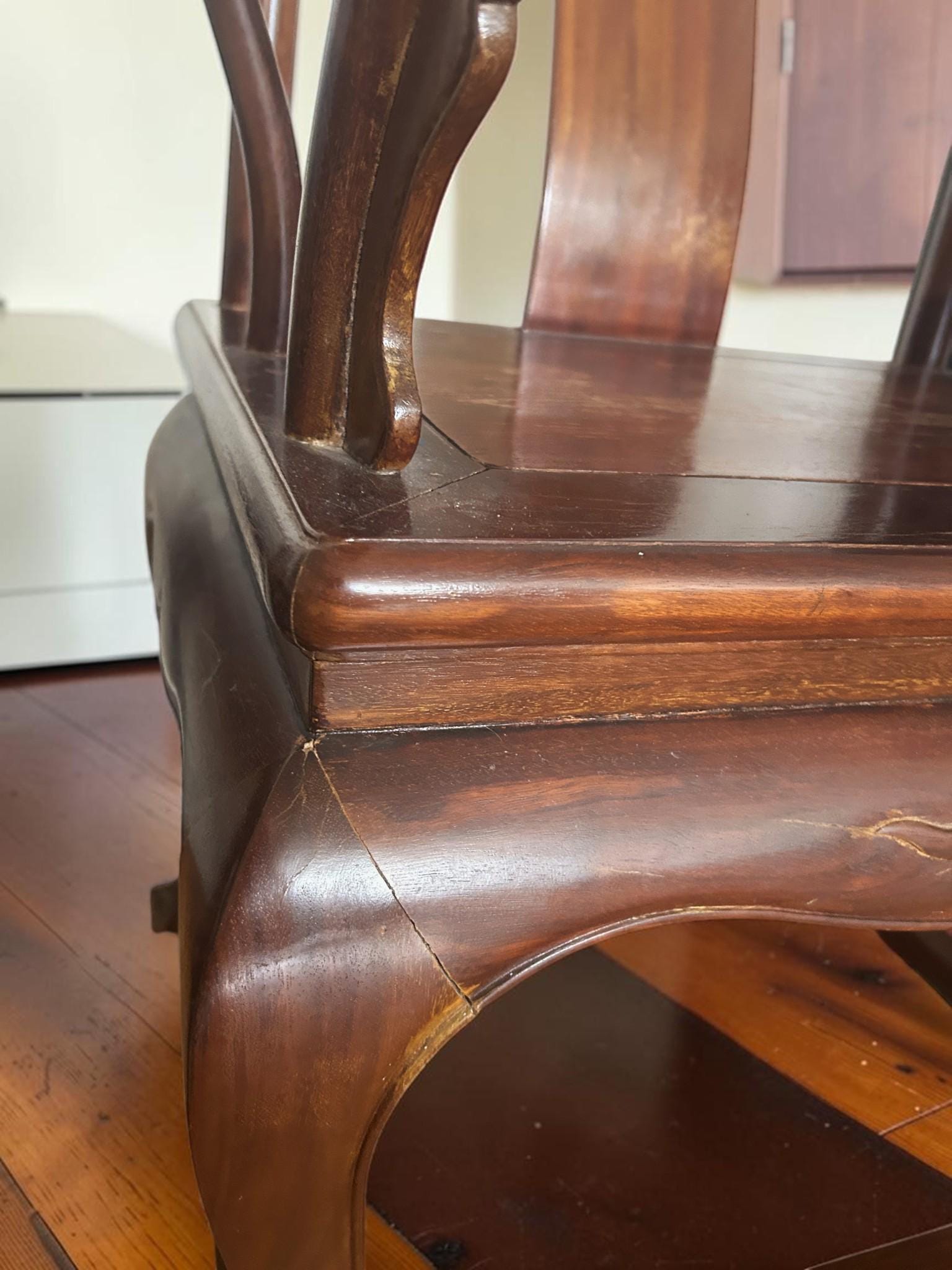 Pair of Chinese Ming Style Hardwood Horseshoe Armchairs | Oriental Accent Chairs | Asian Zen Seating