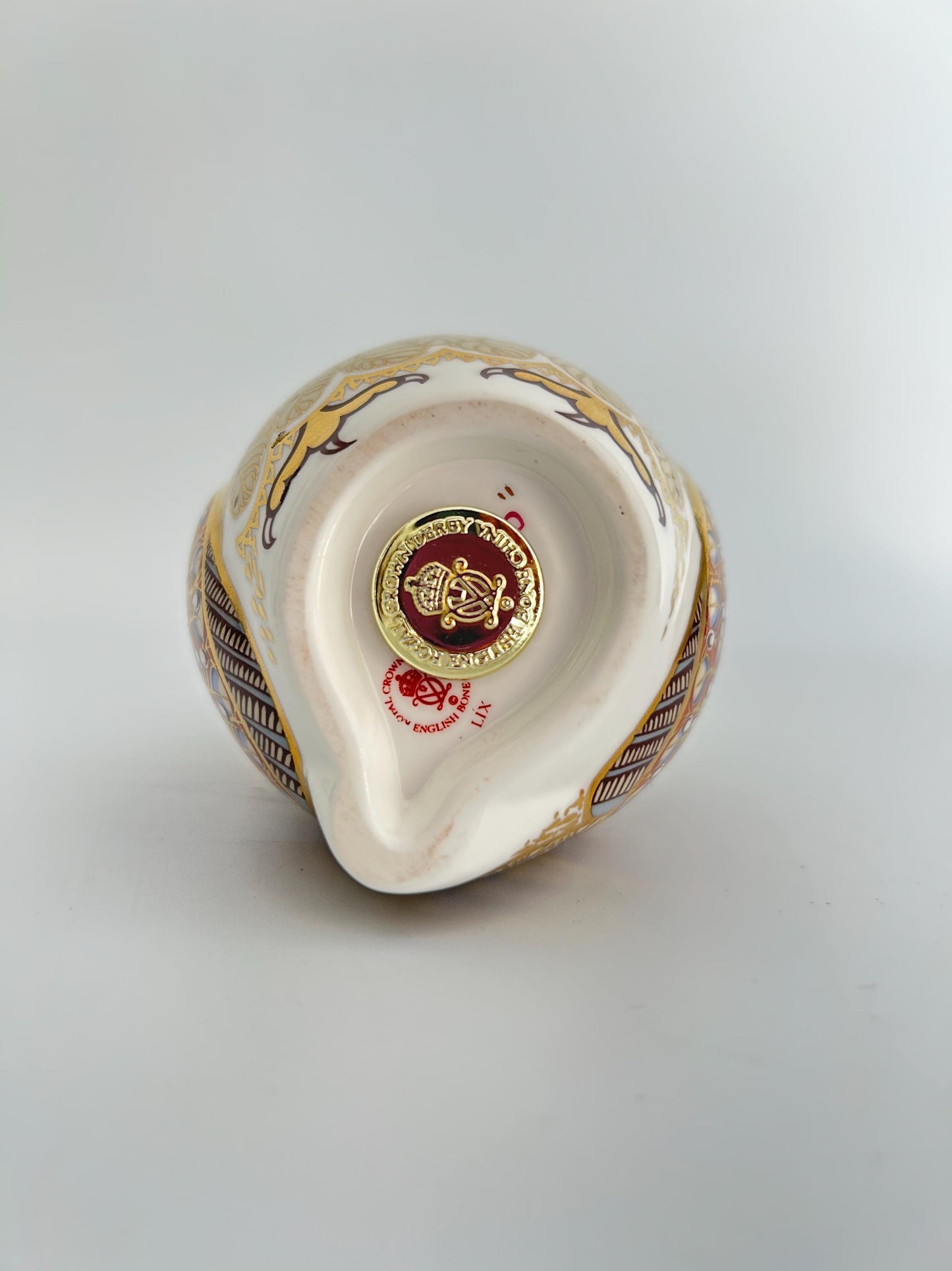 Royal Crown Derby Barn Owl Paperweight | John Ablitt Design, Imari Style Bone China Figurine