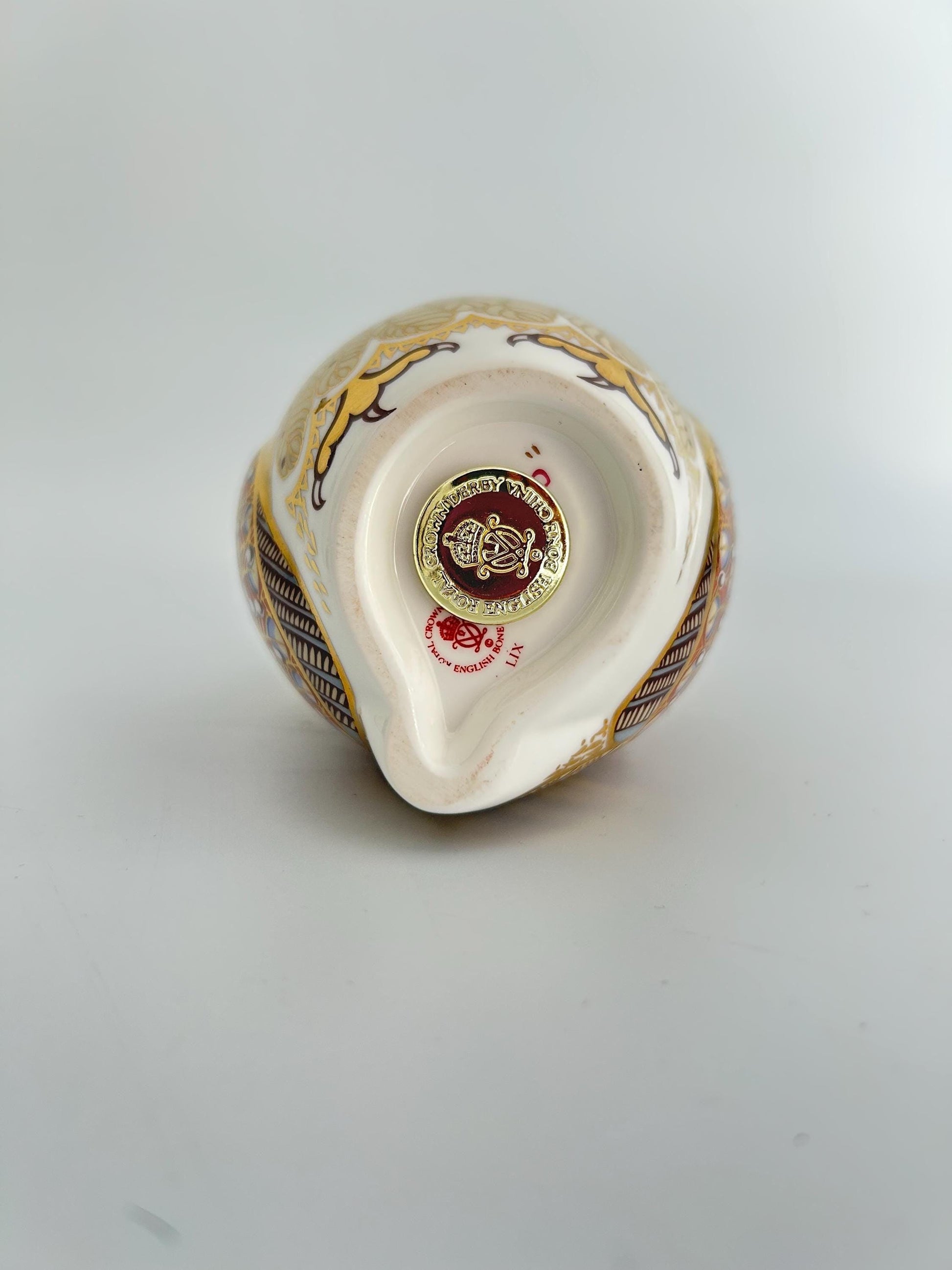 Royal Crown Derby Barn Owl Paperweight | John Ablitt Design, Imari Style Bone China Figurine
