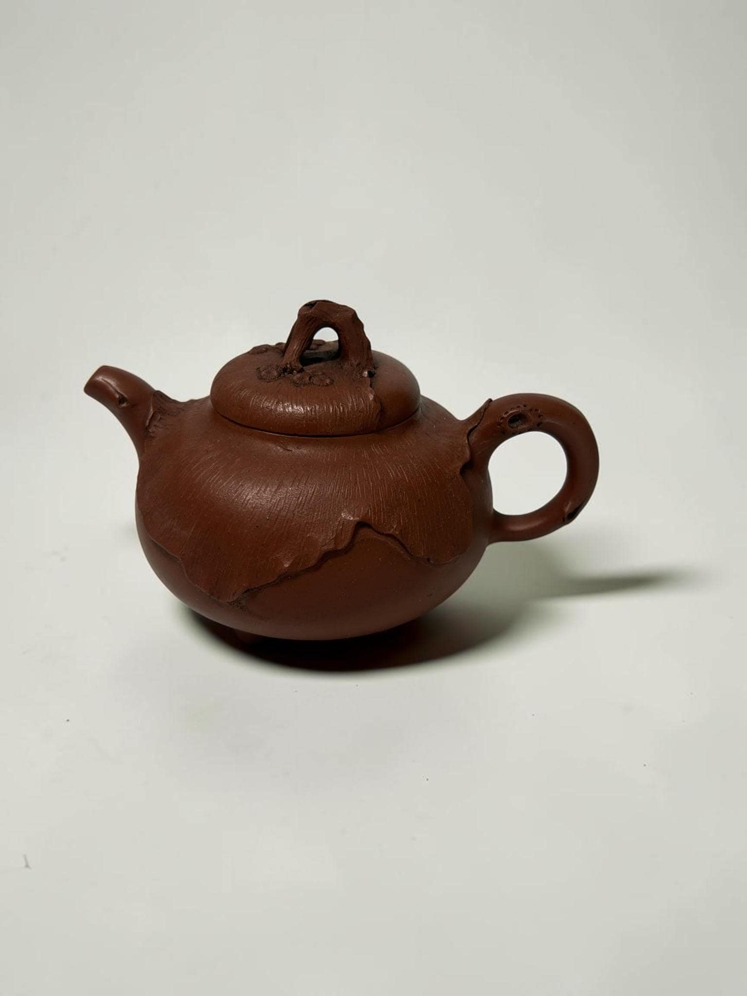 Vintage Yixing Zisha Teapot | Plum Blossom Motif, Wang Yinxian Attributed